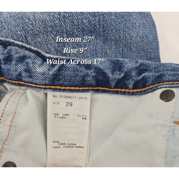 MOUSSY Vintage Distressed Jeans – Size 29 Made in Japan - Picture 4 of 5